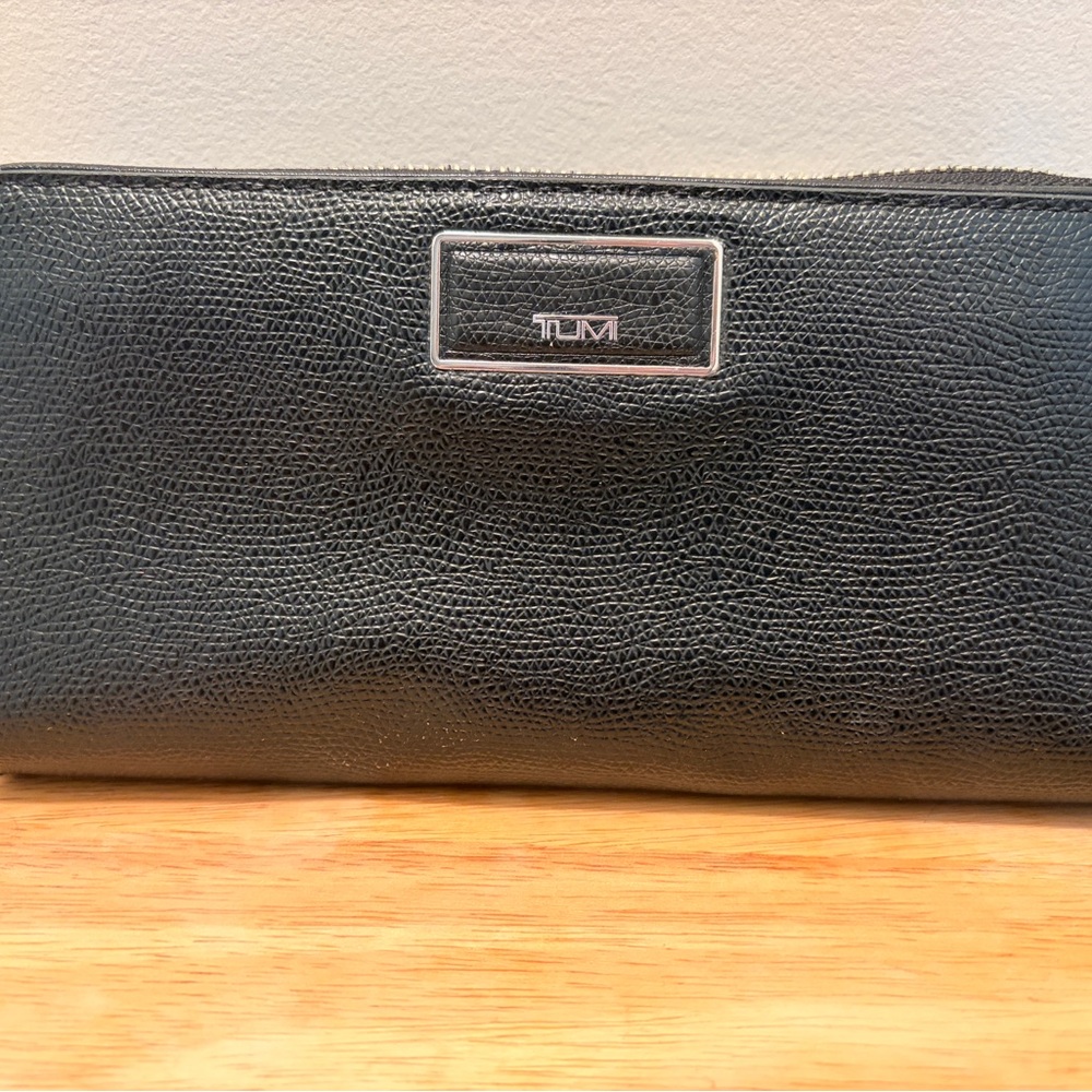 TUMI Black Textured Pouch